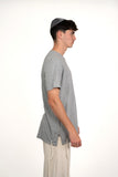 T-shirt Tsitsit : Gris chiné Uni