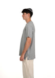 T-shirt Tsitsit : Gris chiné Uni