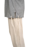 T-shirt Tsitsit : Gris chiné Uni
