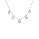 Collier Multi-Symboles argent 925 – fond blanc