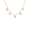 Collier Multi-Symboles doré – fond blanc
