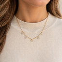 Collier Multi-Symboles doré – porté
