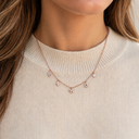 Collier Multi-Symboles or rose – porté
