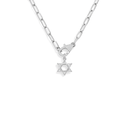 Collier Maguen David Fermoir Spécial argent 925 – fond blanc