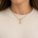 Collier Maguen David Fermoir Spécial doré – porté