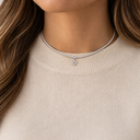 Collier Tennis Maguen David argent 925 – porté