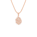 Collier Aech Cheli zircons or rose – fond blanc