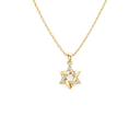 Collier Maguen David Dualité doré – fond blanc