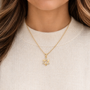 Collier Maguen David Dualité doré – porté