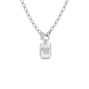 Collier Haï plaque fine argent 925 – fond blanc