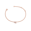 Bracelet Haï mini serti or rose – fond blanc