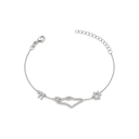 Bracelet Eretz Haï Serti argent 925 sur fond blanc