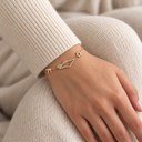 Bracelet Eretz Haï Serti doré porté