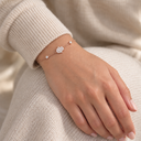 Bracelet Hamsa or rose porté