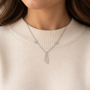Collier Eretz Israël argent 925 porté
