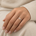 Bague Chaîne Haï argent 925 portée