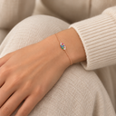 Bracelet Œil or rose porté