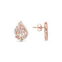 Boucles d'oreilles Puces Aech Cheli or rose