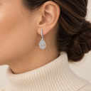 Boucles d'oreilles Créoles Aech Cheli argent 925 portées