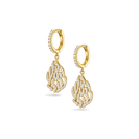 Boucles d'oreilles Créoles Aech Cheli dorées