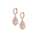 Boucles d'oreilles Créoles Aech Cheli or rose