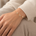 Bracelet Ima doré porté