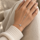 Bracelet-Bague Haï argent 925 porté