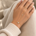 Bracelet-Bague Haï doré porté