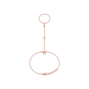 Bracelet-Bague Haï or rose