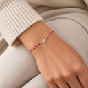 Bracelet Haï Fin or rose porté