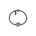 Bracelet Chaîne Aech Cheli Grande Flamme noir sur fond blanc