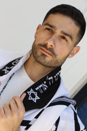 Tallit Moderne Noir – Modèle Maguen David | Eliorness