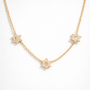 Collier Triple Maguen David — Argent 925 & Zirkonium