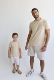 T-shirt Tsitsit Enfant : Beige Flamme Beige