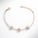 Bracelet 5 Magen David en Argent & Zirconium – Collection Eliorness