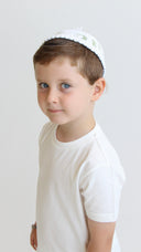 חולצת טריקו לילדים: לבן חלק