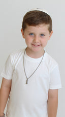 חולצת טריקו לילדים: לבן להבה לבנה