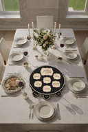 Couvre-Matsot de Pessah – Simili Cuir Noir & Broderies Or | Eliorness Artist