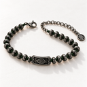 Bracelet Perles sur Fil Noué – Flamme Aech Cheli