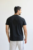 T-shirt Tsitsit : Noir Flamme Noir