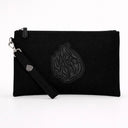 Pochette Voyage Eliorness Noir – Lin & Cuir