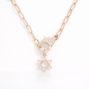 Collier Maguen David & Fermoir Spécial — Argent 925 & Zirkonium