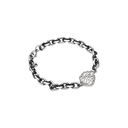 Bracelet Grosse Chaîne Aech Cheli argent sur fond blanc