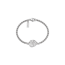 Bracelet Chaîne Aech Cheli Grande Flamme argent sur fond blanc