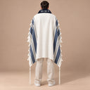 Tallit Na Nach – Bleu Argenté, atara brodée Na Nach Nachma
