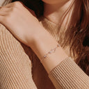 Bracelet Eretz hai– Argent 925 plaqué or serti de zirconiums (Argent, Or & Or Rose)