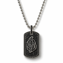 Collier Aech Cheli en or rose serti de diamant teinte noir Eliorness creation judaica contemporaine