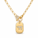 Collier Haï en argent 925 serti de zirconium Eliorness collection judaica premium contemporaine