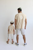 T-shirt Tsitsit Enfant : Beige Flamme Beige