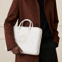 Porte-Tallit & Tefilines lin Blanc Maguen david- format document